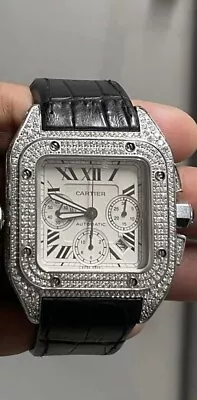 £5499 • Buy 💎 Cartier Santos 100 Xl Chronograph  / Large De Tank  Panthère Ballon Calibre