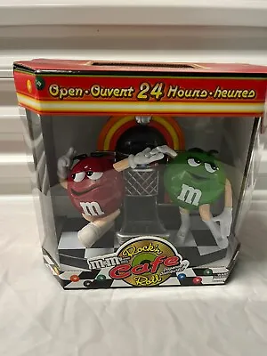 M&M Rockin Roll Cafe Dispenser RARE FRENCH & ENG Limited Edition Sealed Box Mars • $53.40