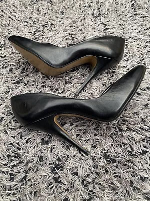 Very Rare. 80s Vintage High Heel Stiletto Court Shoes. Faith Tina. Size 5. Black • £55