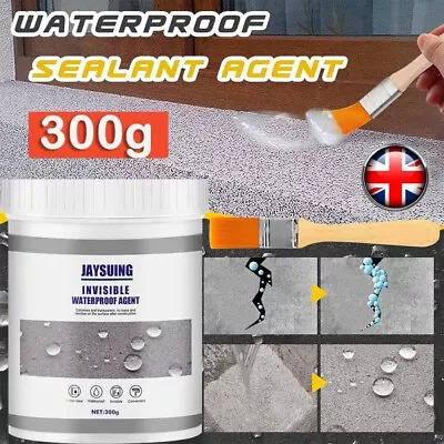 300g Bathroom Transparent Waterproof Glue Waterproof Coating Agent Long-lasting • £10.98