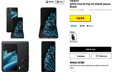 $1050 • Buy Oppo Flip N2 5G 256GB Black