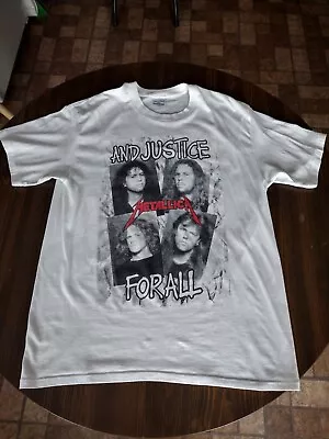 1988 Metallica And Justice For All T Shirt Size XL Single Stitch Spring Ford • $139.99