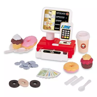 Coffee Shop Cash Register Toy Simulation Kitchen Kids Pretend Play Shopping Till • £10.99