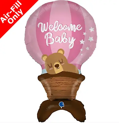 New Baby Girl Balloon Decoration Baby Shower Balloon | 38 Inch Freestanding Dec • £6.99