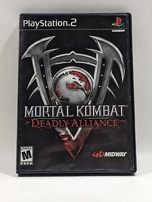 Mortal Kombat Deadly Alliance PlayStation 2 PS2 Black Label Complete! • $14.99