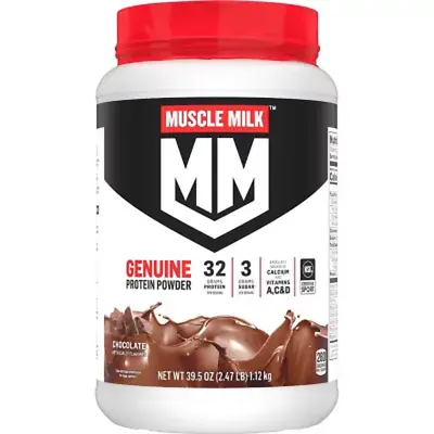 Muscle Milk Genuine Protein Powder Chocolate (39.5 Oz.) • $44.63