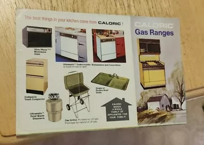 Vintage Brochure Ephemera Caloric Gas Ranges Raytheon Stove Kitchen Appliances  • $19.97