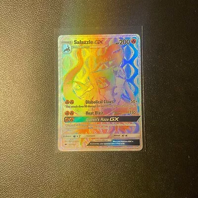 Pokémon TCG Salazzle GX Burning Shadows 151/147 Holo Rainbow Secret Rare • $6.99