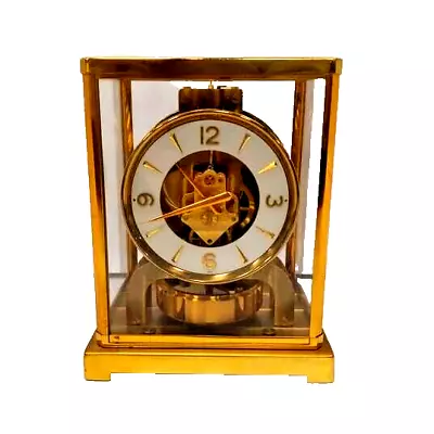 LeCoultre Brass Atmos Perpetual Motion Swiss Clock - Vintage • $795
