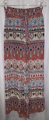 Heart & Soul Tribal Print Sheet Pants Size Medium • $3.99