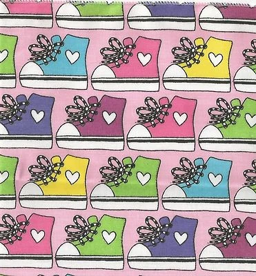$7.25 • Buy Cute Heart Love Rainbow Sneakers Shoes Cotton Bandana Scarf Handkerchief 22 X 22