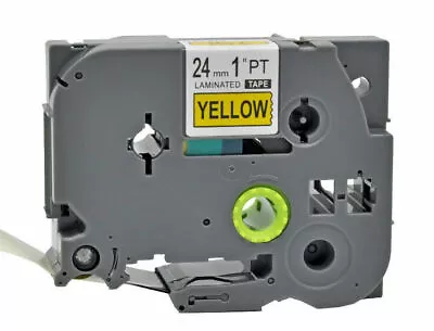 1PK TZe 651 TZ Tze-651 Label Tape Cartridge Black On Yellow Brother P-Touch 24 • $8.69