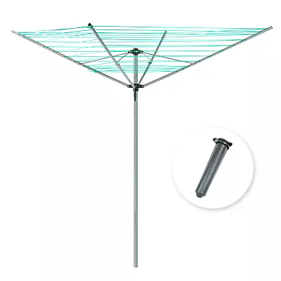 Kct 4 Arm Rotary Washing Line Clothes Airer 40m Drying Area Foldable Outdoor • £22.95