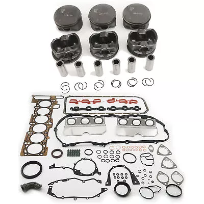 3.0T M54B30 Piston &Ring Set &Gasket Kit Fit For BMW 330i 530i X3 X5 E46 E36 E39 • $489.77