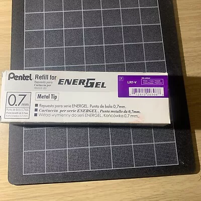  LR7-V Refills For EnerGel Gel Pen 0.7mm Metal Tip Violet Ink Pack Of 12  • $8.95