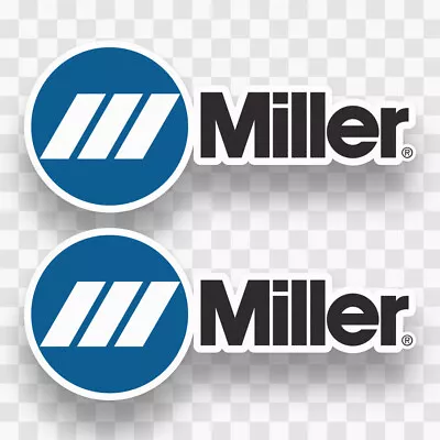 (2) Miller Welding Sticker Decal Vinyl Welder Car Truck Mechanic Helmet Toolbox • $6.39