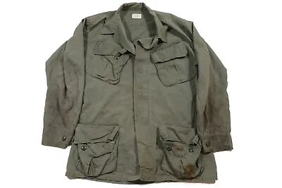 US Vietnam OG 107 Slant Pocket Jungle Jacket Shirt Ripstop Poplin Uniform • $85