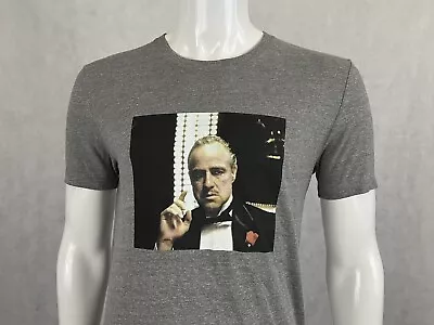 MEN'S LUCKY BRAND MARLON BRANDO THE GODFATHER T-SHIRT S Small Gray • $8.50