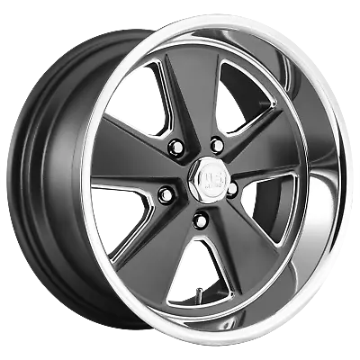 1 New 18X8 1 5X120.65 Us Mag 1PC U120 Roadster Matte Gun Metal Mchnd Wheel/Rim • $303