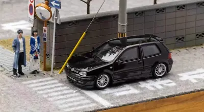 ZD FH 1:64 Black VW Golf GTI MK4 Coupe Sports Model Diecast Metal Car BN • $41.99