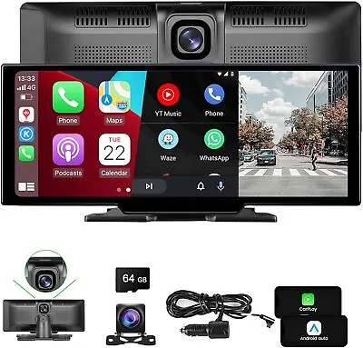 10.26  Touch Screen Wireless Apple Carplay Portable Car Stereo Android Auto • $96.45