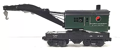 Rail King MTH O Gauge Northern Pacific Operating Crane Car 30-7911 • $55