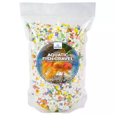 £18.99 • Buy Sakana Rainbow Mix Aquatic Fish Gravel - Premium Aquarium Tank Pond Décor Stones