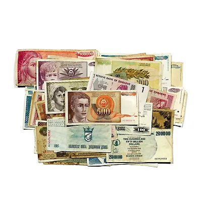 Lot Of 200 Well Mixed  World Paper Money Circ.-Unc. • $54.89