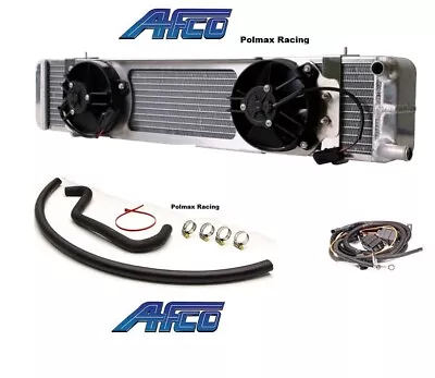 Afco Racing Dual Pass Heat Exchanger Intercooler Upgrade / Fan Kit 03-04 Cobra • $749.99