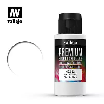 Airbrush Paints - Vallejo Premium Rc Colors - Matt Varnish (60ml) - 62.062 • £5.95