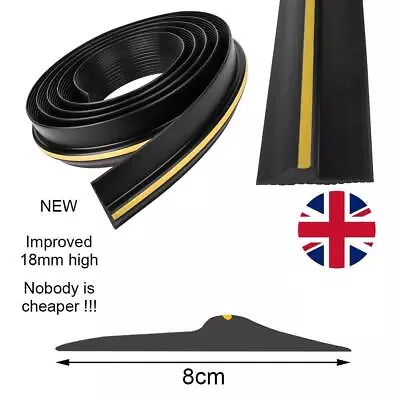 16FT HEAVY DUTY RUBBER Draught Excluder Garage Door Floor Threshold Weather Seal • £12.89