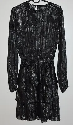 ZARA WOMAN Long Sleeve Tiered Dress SIZE M MEDIUM Great Condition FAST POSTAGE • $29.99