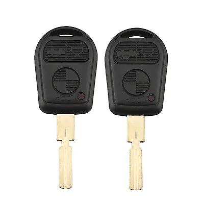 2Pcs For BMW E31 E32 E34 E38 3 5 7 Series 3 Buttons Smart Key Case Shell Fob • $4.99