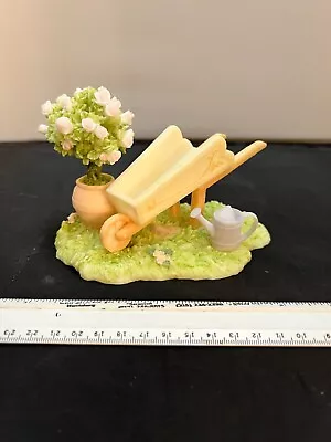 Seraphim Classics Angel Garden Of Angels Rose Bush & Wheelbarrow Item #81832 • $21.99