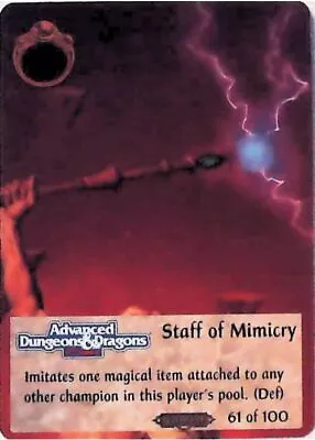 Spellfire CCG Staff Of Mimicry - Ravenloft 61 Of 100 • $0.99