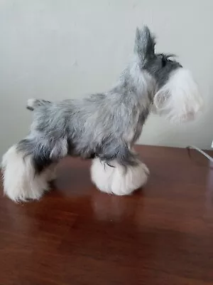 Beautiful Schnauzer With Real Fur! Stands 9 In Tall - Nose To Tail Is 9.5 In • $5