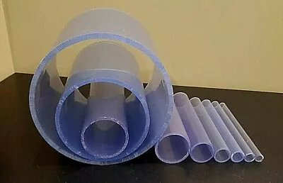 Any Size Diameter Clear PVC Pipe 1/2 -12  Inch (1'-5' Foot Length) • $719.96