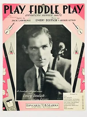 Vintage Sheet Music 1932 Play Fiddle Play/Emery Deutsch • $6.99