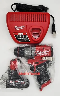 Milwaukee M12 Hammer Drill Driver 3404-20 + 4.0Ah Battery Charger Kit NEW GEN 3 • $109.98