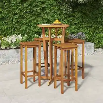 $353.99 • Buy Outdoor Dining Set Lounge Setting Table And Chairs Solid Wood Acacia VidaXL