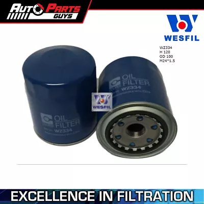 Wesfil Oil Filter Z334 Fits Ford Courier PE - PH 2.5D • $35.99