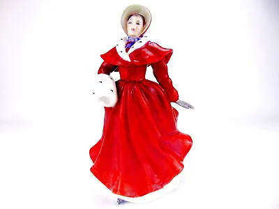 £24.99 • Buy Royal Doulton Figurine The Skater HN3439 Bone China Lady Figures 1992 Red