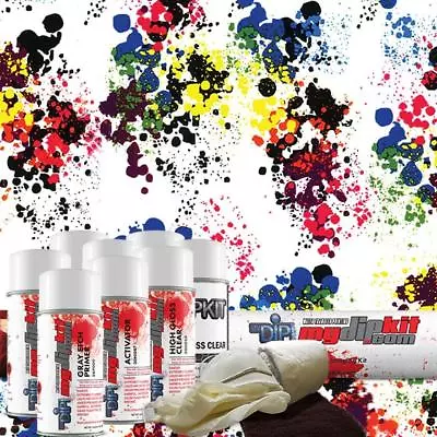 Hydro Dipping Water Transfer Printing Hydrographic Dip Kit Paint Splatter DD-967 • $68.99