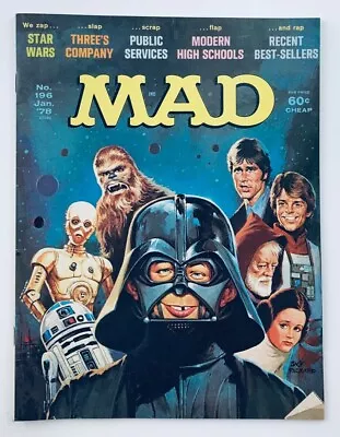 Mad Magazine January 1978 No. 196 Star Wars Movie Satire 6.0 FN Fine No Label • $26.95