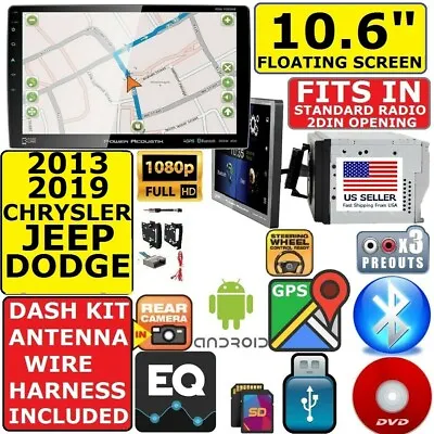 Chrysler Jeep Dodge 10.6  Navigation Bluetooth Cd/dvd Usb Car Radio Stereopkg • $640.69