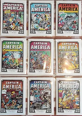 1990 Marvel Captain America Trading Cards. Full Set (45). Mint • £37.50