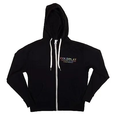 COLDPLAY Head Full Of Dreams World Tour 2017 Full Zip Hoodie Adult Size Small • $38.99