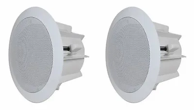 NEW (2) 6.5  In-wall SPEAKERS In-ceiling.PAIR 9  Total Frame Home Audio 8ohm • $49