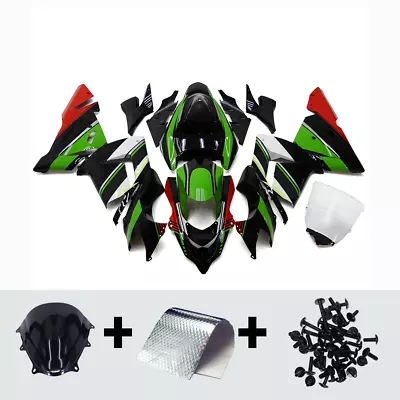 Fairing Kit For Kawasaki 2004 2005 ZX10R Ninja 04 05 ZX-10R Bodywork Green Black • $384.95