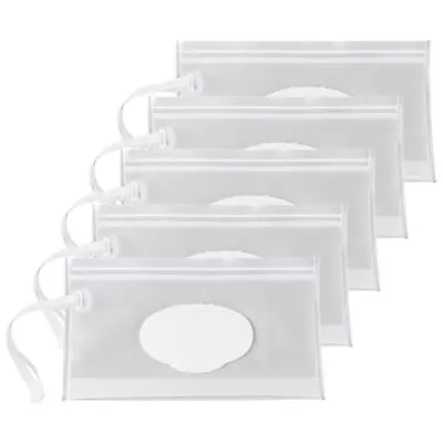 Strap Cleaning Napkin Storage Pouch Wet Wipes Bag Cosmetic Container Mask Case • £10.50